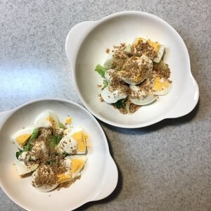 ブロッコリーとゆで卵の胡麻サラダ